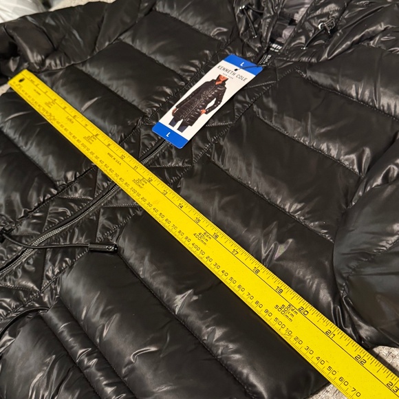 KENNETH COLE BLACK WOMENS HOODED QUILTED LINED  PUFFER JACKET SIZES S  L XL XXL - Picture 9 of 16